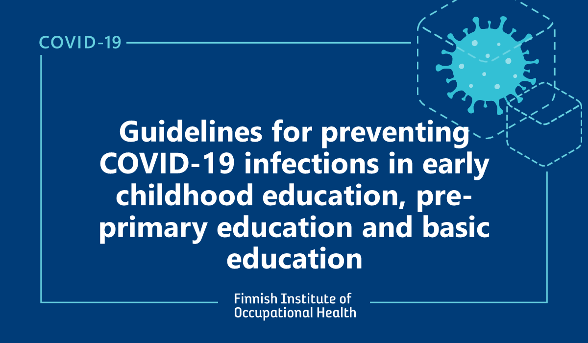 Guidelines for preventing COVID19 infections in early childhood
